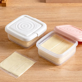 Refrigerator Storage Kitchen Plastic Cheese Storage Box Food Container Set with Lid Home Accessories