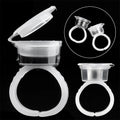 Hot Selling Disposable Plastic Eyelash Extension Glue Ring Cup Makeup Tattoo Flower Holder