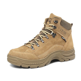 Industrial Safety Boots Fiberglass Shank High Heel Hot Selling Cheap Genuine Leather Safety Shoes