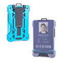 Wholesale Custom Personalized Worker Badge Id Card Money Clip Minimalist Carbon Metal Slim RFID Wallet for Men