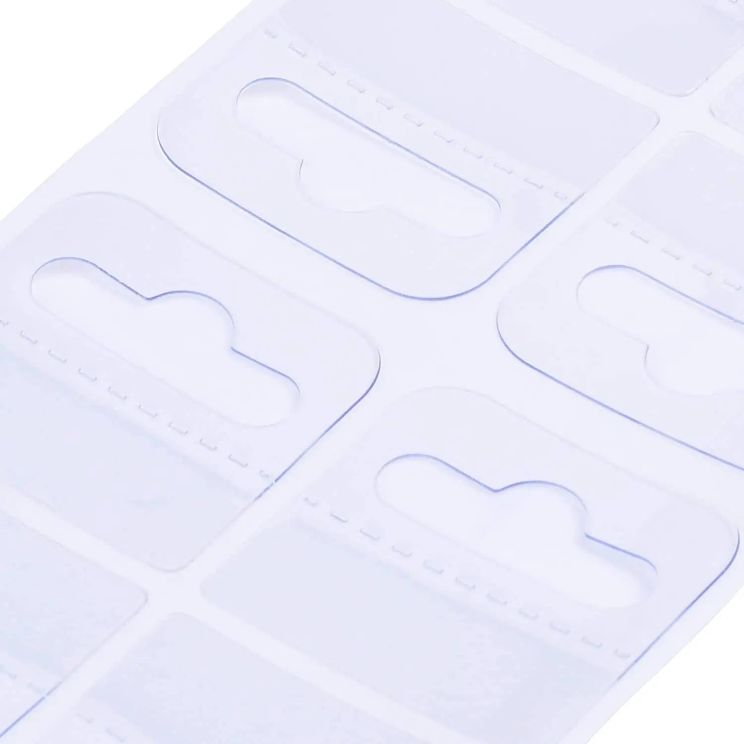Customized Clear Plastic PET Self Adhesive Hang Tab for School Goods