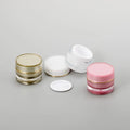 5g 10g 15g 20g 30g Ready to Ship Luxury Round Empty Plastic Gold Color Jar for Skin Care Cream Skincare Set