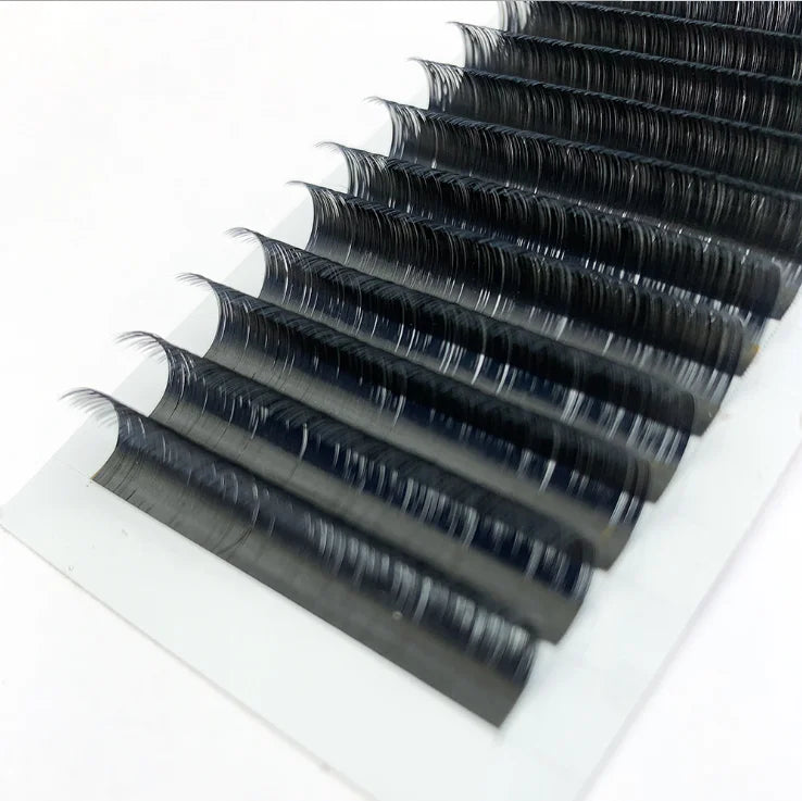 Wholesale Long Thick Synthetic Individual Eyelash Extensions Handmade Private Label False Eyelashes in Boxes