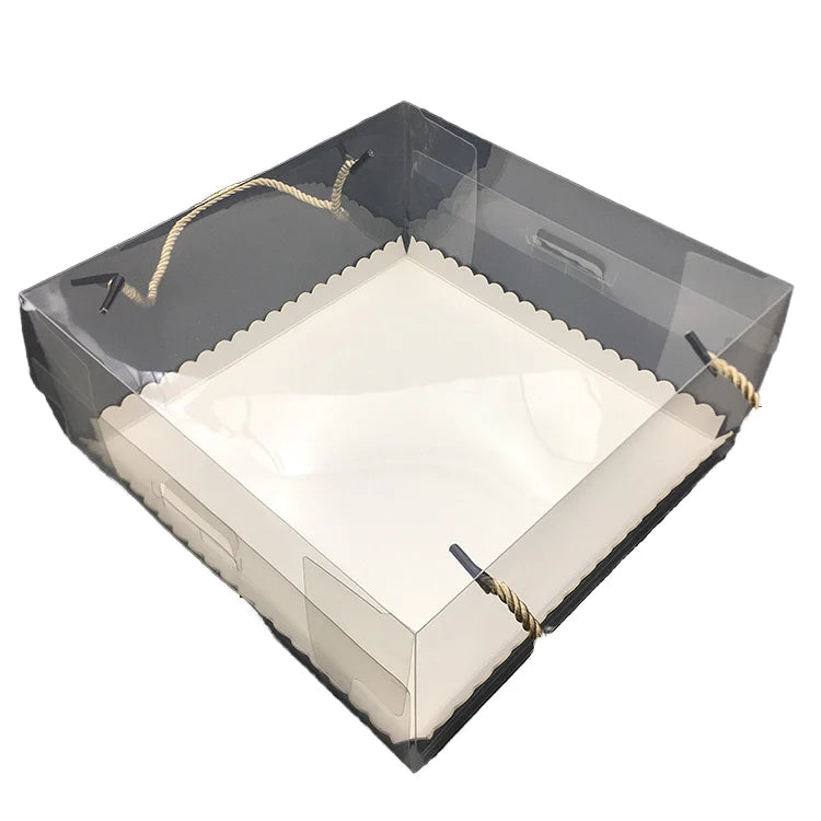 Wholesale Extra Long White PET Boxes for Snacking Foods for Swiss Cake Roll with Matt Lamination and Embossing Paper Boxes