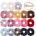 Hair Scrunchies Pack Satin Comfort Soft Fashion Hair Bands for Women Girls Hair Accessories