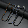 Europe and the United States New tiger Stone Natural Stone Necklace Custom Man Necklace for Men