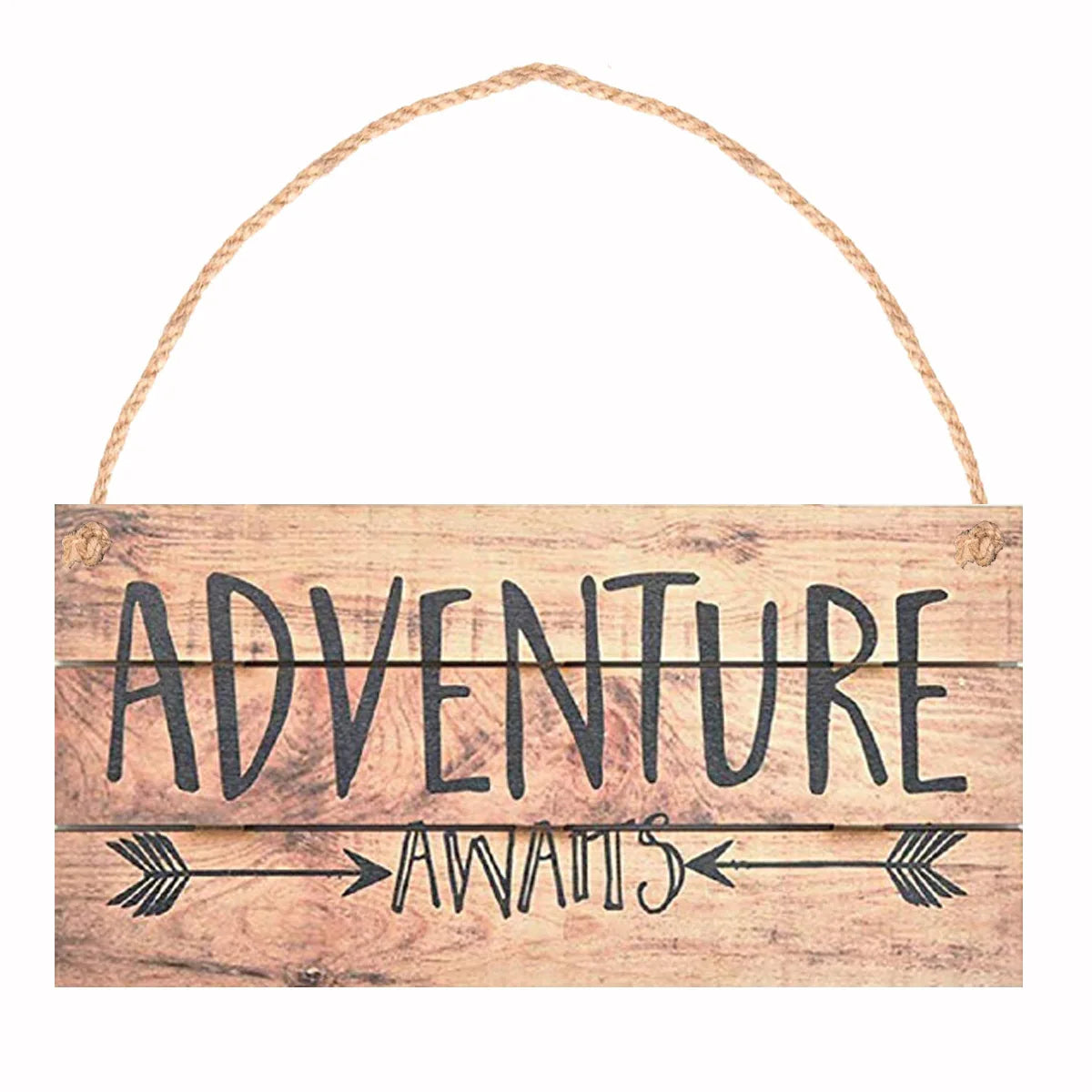 Wholesale Painted MDF Rectangle Multifunction Wall Hanging Sign Customizable Home Decor Wall Plaque for DIY for Home