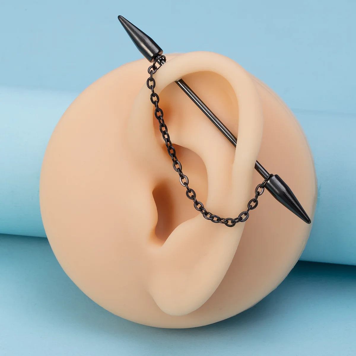 Gaby New Jewelry Set 316L 14G All Surgical Steel Frosted Sexy Snake Industrial Barbell Earring Piercing Jewelry