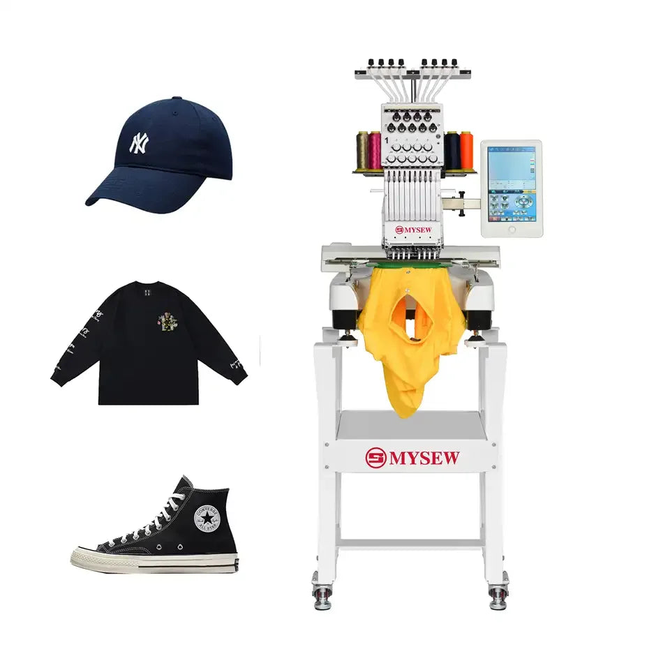 MFS800 Scope(360*200mm)  Automatic Computer Controlled High Speed Industrial Single Head Small Computerized Embroidery Machine