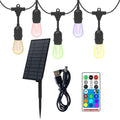 Wholesale S14 Bulbs String Lights App Smart  Remote Control Outdoor Rgbw Solar Led String Lights