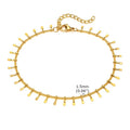 2023 Hot Sale 18K Gold Plated Stainless Steel Heart Pendant Personalised Jewelry Non Tarnish Foot Ankle Chain