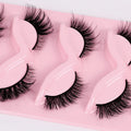 New Supply 5 Pairs Fox Eye Makeup Lashes Salon Party Faux Mink Eye Lashes Natural Black Soft Wispy Roll Full Strip EyeLashes