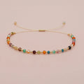 Go2boho Bohemian Colorful Stone Bead Bracelet Beaded Men Friendship Drawstring Girl Summer Fashion Jewelry Bracelets for Women