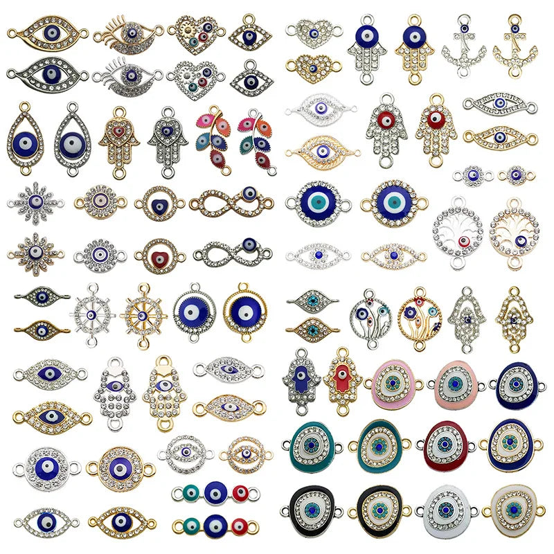 DAIHE Devil's Eye Point Drill Double Hole Connection Jewelry Accessories Bracelet Necklace Pendant