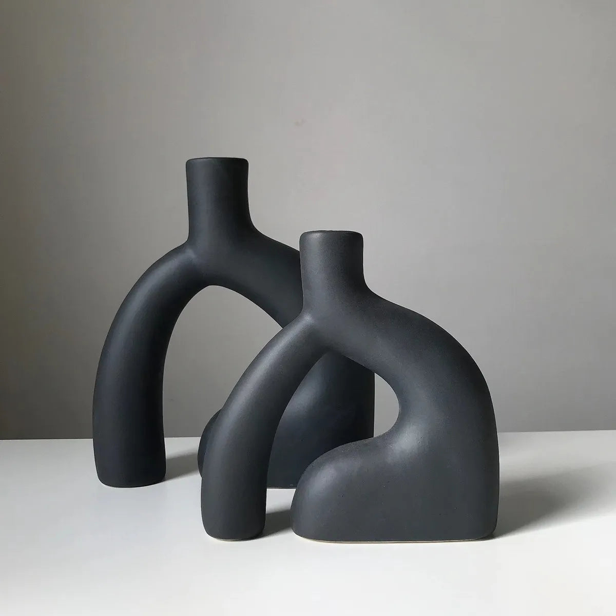 2pcs Set of Vase Minimalist Abstract Body Language Ceramic Vases Modern Vase Home Decor