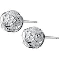 925 Sterling Silver Cute Wool Ball Stud Earrings for Anniversary