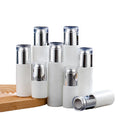 20 30 40 50 60 80 100 120ML Lotion Pump Bottle Matte White Toner Water Sprayer Fine Mist Perfume Spray Bottle Acrylic Silver Lid