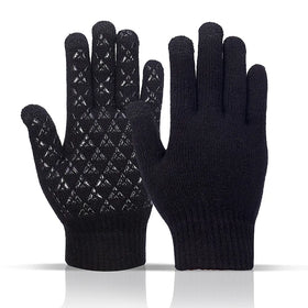Warm Fleece Gloves for Men and Women in Winter Wool Thick Knit Touch Screen Gloves