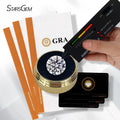 Starsgem Authorized Certified 5mm 6mm Round Cut DEF VVS Moissanite Loose Gemstone