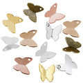 300pcs/bag Women's Alloy Mini Metal Butterfly Charm Pendant Jewelry Making Accessories D2109