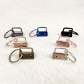 25mm Hardware With Keyring Clip  DIY Installation Tool Webbing Tail Clip Metal Key Fob Hardware and Wristlet Sets