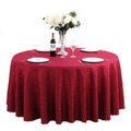 Round Custom Size Damask Jacquard Wedding Tablecloth Nappe De Table Mariage