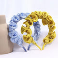 New Design Korean Hair Accessories Pure Color Pleated Hair Band Sweet Headband for Women Girls