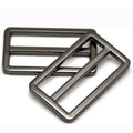 Metal Square Buckle Tri-gilde Slider Size 1.5in Character Buttons Metal Curved Tri-Glide Slider for Bag Backpack Accessories