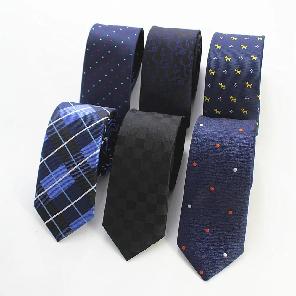 New Style Fashion Men's Tie 6cm Slim Blue Necktie Green & Orange Silk Gravatas for Men Paisley Floral Fit Wedding Workplace