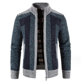 Winter Men Fashion New Product Patchwork Thick Warm High Quality Coat Oversize Jackets Sweater