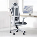 Brand logo Custom Cheap White High Back Big and Tall Visitor Waiting Desk Swivel Ergonomic comfort Office Chair