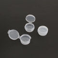 Customizable Logo Screen Printing 5ml/5g Flip Top Plastic Jar Screw Cap Hinged Top PP Storage for Eye Cream 10g False Eyelashes