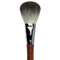 Hot Sale Solid Wood Handle Goat Hair Makeup Brush Set for Women Loose Powder & Foundation Gradient Bristles
