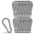 YB Custom Logo Heart-Shape Carabiner Clasp Safety Metal Snap Hooks with Stainless Steel Plain Finish Rotating Carabiner Hook