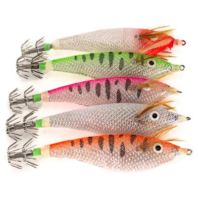 Saltwater 3D Shrimp Fishing Lure Luminous Prawn Flick Bait Squid Jig Hook Tackle Fishing Tool Accessories