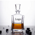 25 oz 750ml Factory Wholesale Lead Free Crystal Plain Custom Luxury Whiskey Decanter Sealed in Stock