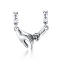 Factory Wholesale 925 Sterling Silver Hand in Hand Bead Special Charm Fit Bracelet DIY Pendant Jewelry Accessories SCC1700