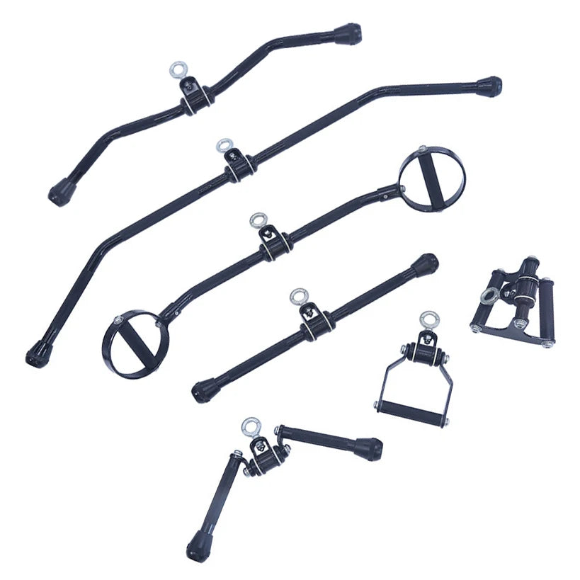 Home Gym Power Multi-Part Exercise Pulldown Grip Bar Handle Steel Pull Down Training Equipment Fitness Accessory