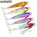 NEWMAJOR 10-60g Metal Jig Fishing Lure Sinking Jigging Spinning Swimbait Tackle for Lake Stream for Sea Fishing 20g Weight