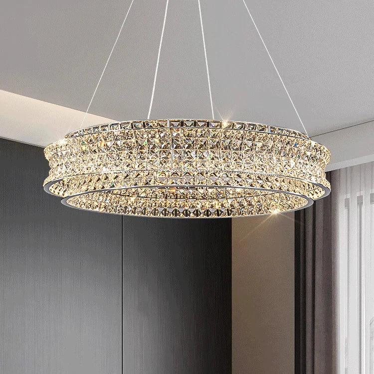 Top Sale Luxury Chandelier Lighting Living Room Hotel Corridor Golden Hanging Lamp Dining Room Villa Loft LED Light