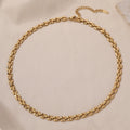 De PVD Gold Plated Stainless Steel Necklace Fashion Stainless Steel Non Tarnish Necklaces Waterproof Stainless Steel Chain