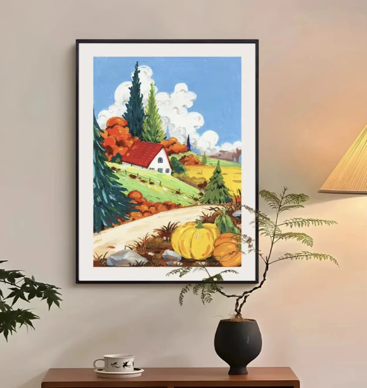 BIGIMAGE Chinese Artist's Unique Decor Limited Edition Colorful Landscape Hanging Painting Living Room Bedroom Metal Wall Art