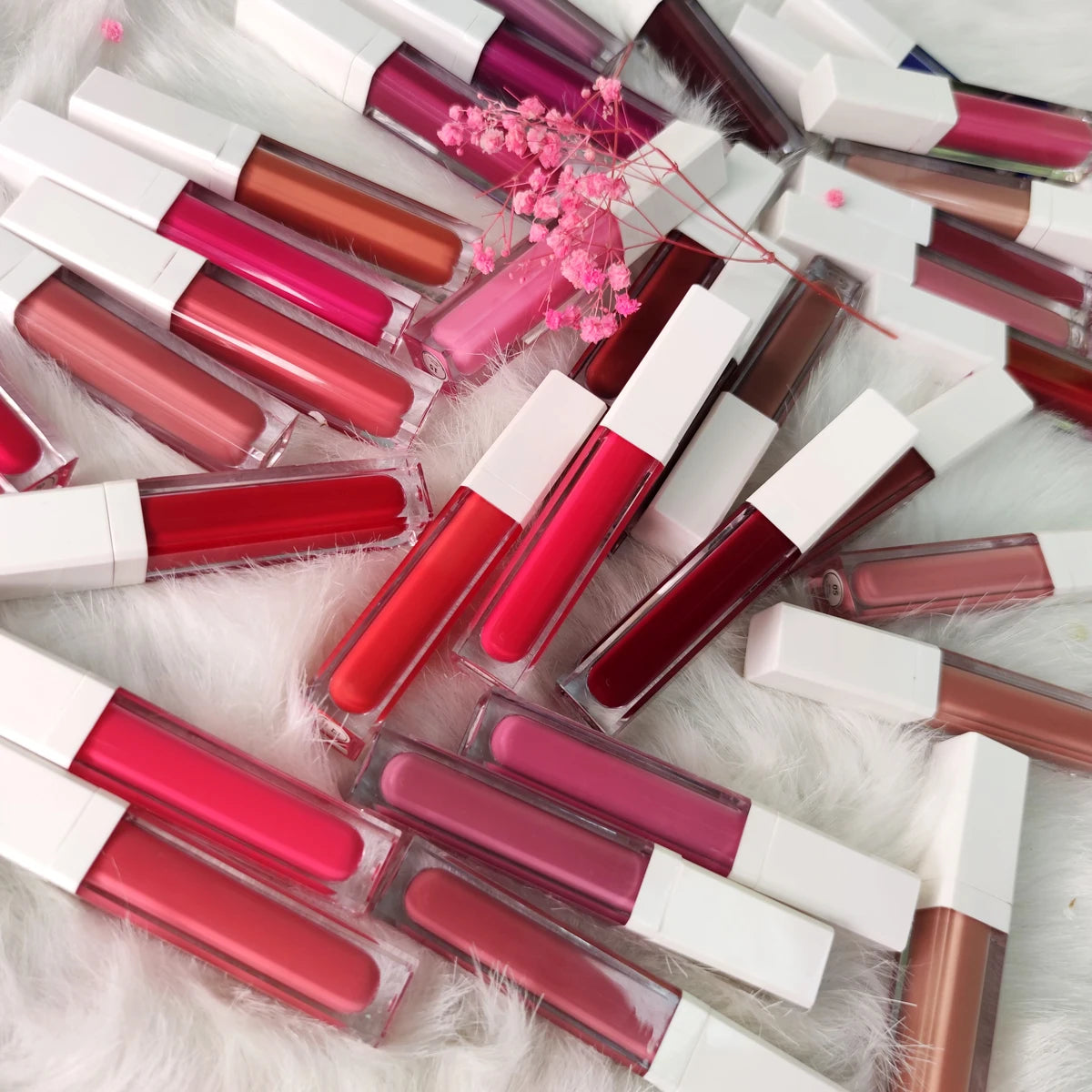 Wholesale Makeup Custom logo High Pigment Waterproof Vegan Long Lasting Nude Private Label Matte Liquid Lipstick