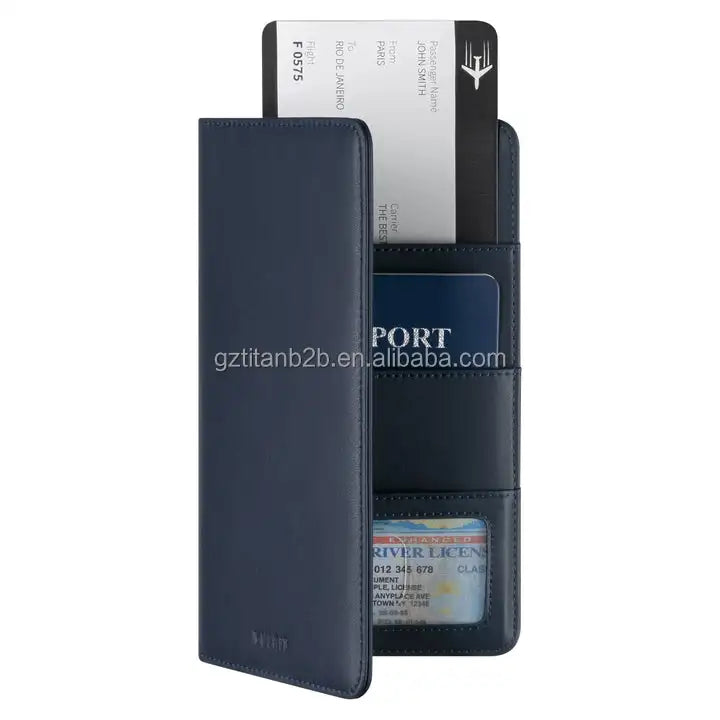 Fantasy Multifunction Large Capacity Travel Family Leather Passport Holder Wallet Custom Passport Covers