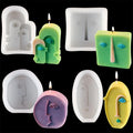 Silicone Candle Mold Abstract Face Shape Mold Candle Soap Making