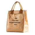 Custom Extra Large Washable Folding Insulated Reusable DuPont Kraft Paper Thermal Cooler Tote Tyvek Bags