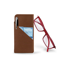 Wholesale Custom Logo Simple Portable Travel Sunglasses Case Handmade Leather Foldable Eyeglass Holders Christmas New Year Gifts