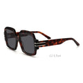 Large square Design Men's Polarized Lens Acetate Sunglasses Hommes Lunettes De Soleil