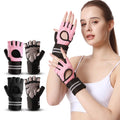 6046# Adjustable Half-Finger Gym Weight Lifting  Wrist Protect With Silicone Anti-Slip