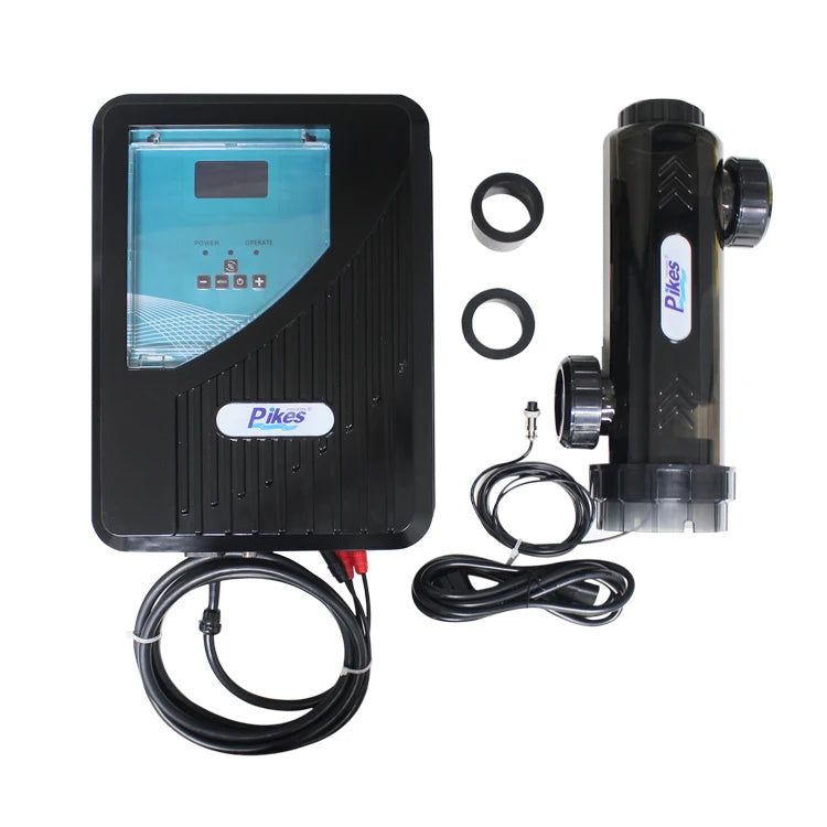 Pikes Pool Salt Chlorinator European Quality Minder Self Cleaning 20g 220V 3000 PPM for 75-250 Cbm Inground Pool & Waterpark